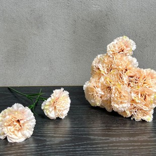 2025 cross-border hot sale simulation flower big carnation flower head flower wall making flower gift box home decoration flower