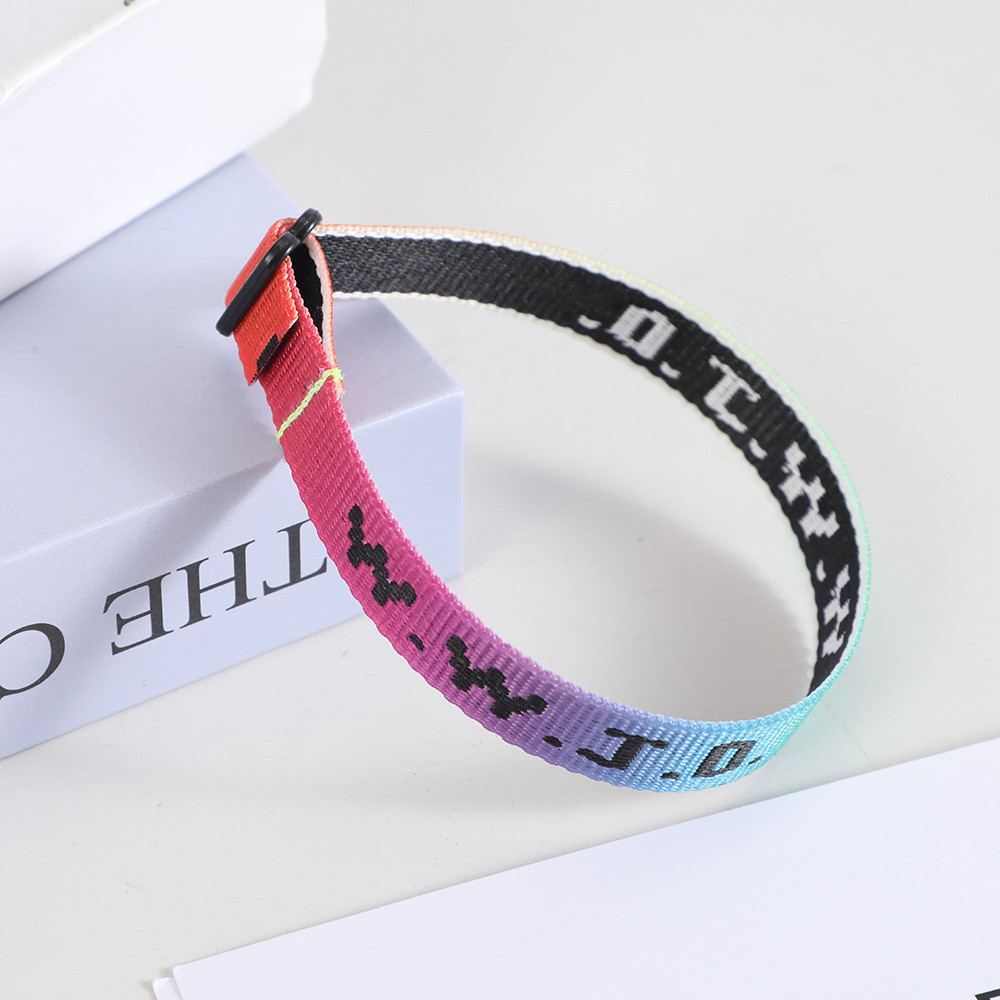 Set Of 4 WWJD Adjustable Rope Bracelets - What Would Jesus Do Beaded Wristbands For Men & Women - View #3