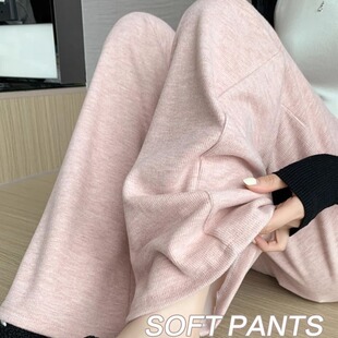 Pregnant women's pants spring and autumn outer wear wide-leg pants loose casual pants autumn and winter fleece-lined cashmere-like plus size adjustable belly support
