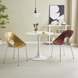Cream Style Dining Chair Home Modern Simple Internet Popular Coffee Restaurant Backrest Chair Designer Model Room Makeup Chair