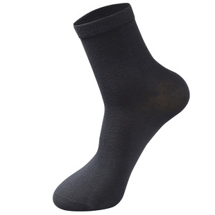 Men's cotton socks thin antibacterial deodorant breathable sweat-absorbent stockings casual business solid color mid-calf length socks spring and summer cotton socks