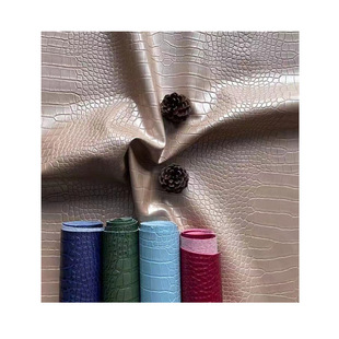 PVC artificial leather leather 1.0mm crocodile pattern synthetic leather bags glasses case notebook PVC leather fabric
