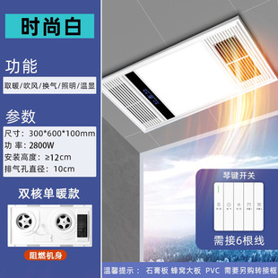 Shenhua Ultra-Thin Multi-Functional Bath Heater Integrated Heater Exhaust Fan Ventilation Lighting Intelligent Five-In-One Heater Manufacturer