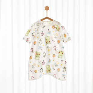 Baby Sleeping Bag Pure Cotton Class A Summer Pajamas Thin Home Clothes Newborn Nightgown Male and Female Baby Nightgown Wholesale