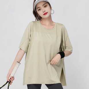 Fitness Yoga Sports T-shirt Summer Loose Slimming Quick-drying Leisure Running Training Professional Fashion Yoga Short Sleeve