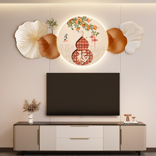 New TV Wall Hanging Painting LED Luminous Decorative Painting Mural Stone to Run Sandstone Advanced Sense Video Wall Hanging Painting