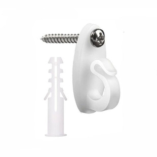 Lamp hook, string lamp hook, screw-in Hook, used to hang string lights and wires, plants, wind chimes, White