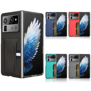 Применимо для Tecno Phantom V Fold 2 складной экран чехол для телефона с карточкой с рисунком личи защитный чехол с жесткой оболочкой снаружи