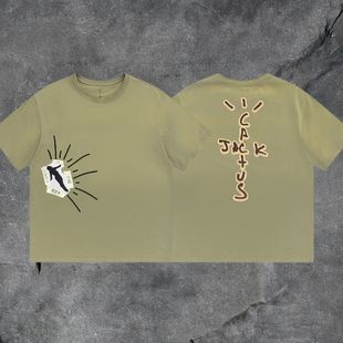 travis scott short sleeve correct version utopia ts joint utopia limited American high street t-shirt