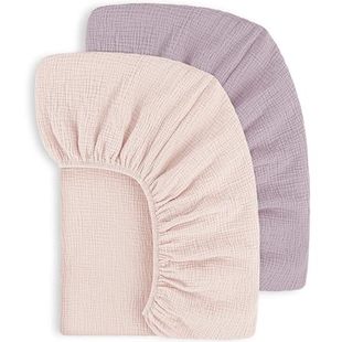 Amazon Baby Changing Table Bed Cover Wrinkled Cotton Gauze Enlarged Bed Sheets All-inclusive Double-layer Cotton Gauze Transparent Crib Bed Cover