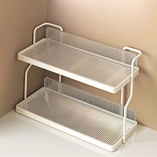 Multi-functional kitchen storage rack, multi-layer storage rack for household desktop sundries, oil, salt, sauce and vinegar storage