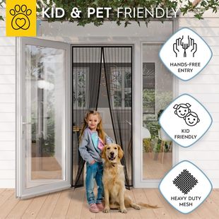 Cross-border New Self-sealing Magnetic Yarn Door Curtain for Pet Child Friendly Hands-free Door Curtain Summer Anti-mosquito Artifact
