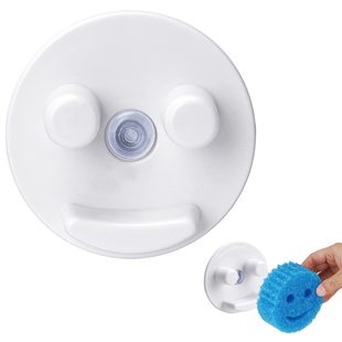 Sponge Holder Смайлик Губка Фиксированный держатель для хранения присоски раковина Коробка для кухни Caddy