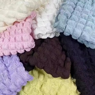 Knitted jacquard fabric polyester stretch single-sided 3D concave-convex wrinkled fabric wholesale sofa bag fabric new products