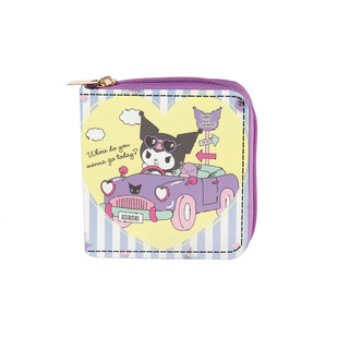 Cross-border Kulomi Merlot Sanrio Short Zipper Wallet 2134 Wallet Printed Clutch Bag to Figure Print