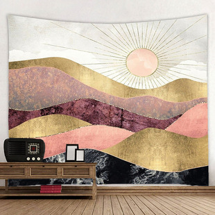 Landscape forest polyester sanding 3D digital printing polyester tapestry to map the living room decorative cloth scene cloth