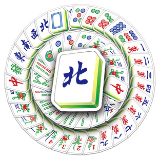 145 full set of mahjong personality hot creative decorative cup luggage computer phone case new year stickers