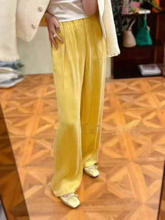 Copper Ammonia Silk Wide Leg Pants New Chinese Style National Style Shenzhen Nanyou 2025 Spring and Summer New Fashion All-match Casual Pants