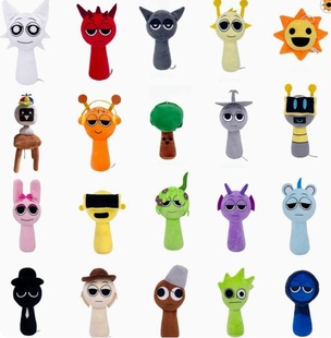 Трансграничные новые Sprunki Plush Ритм Коробка Горячая игра периметр плюшевые игрушки куклы на месте