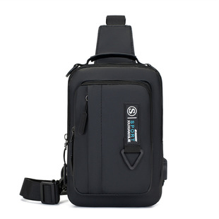 Foreign Trade Men's Chest Bag Cool Cool All-match Ins Backpack Multi-functional Storage Business Crossbody Waist Bag
