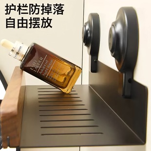 Suction cup walnut toilet rack Chinese bathroom toilet wash basin toilet wall free of hole