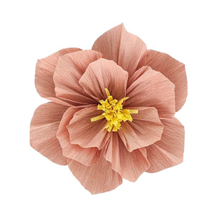 Wedding supplies wedding pleated flower living room wedding decoration crepe paper flower wedding room layout suit flower paper art flower