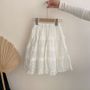 Girls' Spring Mori Knitted Cardigan Spring and Autumn 2025 New Children's Western Style Baby Girl Cake Skirt