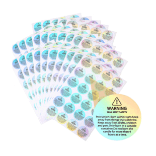 Customized five-proof thermal paper card head fragile stickers do not fall stickers uv transfer stickers tearing film with dot logo