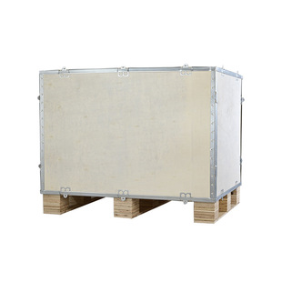 Removable assembled steel edge wooden box air and sea export plywood box machine equipment electrical packaging box