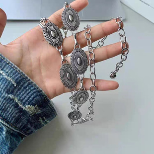 European and American High-end Sense Metal Chain Belt Women's Waistband Decoration All-match Dress Suit Hanfu Waist Chain Instagram Fashion