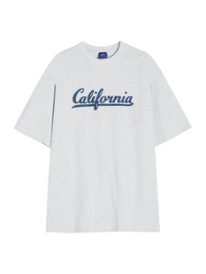 MYQ Letter Printed Short-sleeved T-shirt Men's Summer Loose Pure Cotton Short T Korean Style Trendy Round Neck Half-sleeved Top