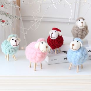 Christmas scene layout props tree decorations felt desktop ornaments diy material bag creative pendant accessories