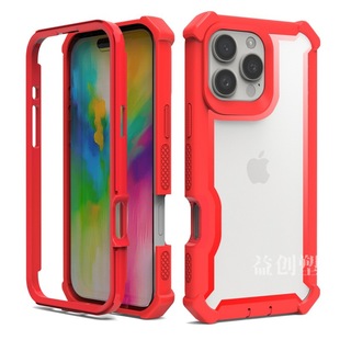 Подходит для iPhone16 трехзащитная космическая оболочка высококачественная европейская и американская акриловый прозрачный чехол для телефона Apple 16