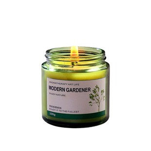 Metal Cover Glass Bottle Tea Fragrance Aromatherapy Candle Indoor Fragrance Plant Essential Oil Extraction Atmosphere Aromatherapy Candle Female