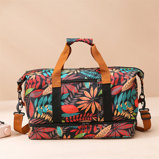 Travel Bag Women's Portable Crossbody Simple Lightweight Waterproof Storage Bag Short Distance Large Capacity Travel Luggage Gym Bag