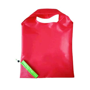 Gift Advertising Strawberry Bag Supermarket Foldable Polyester Portable Environmental Protection Strawberry Shopping Bag Printable LOGO