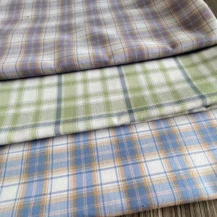 Spot multi-color optional polyester cotton yarn-dyed plaid spring and summer suit student uniforms pleated skirt fabric