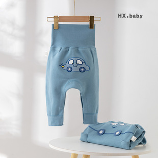 Baby's Pants Spring and Autumn High Waist Belly Protectors Large PP Pants Baby's Autumn Clothes Children's Autumn Loose Pants Trousers