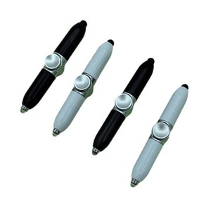 Creative luminous finger tip gyro pen rotating light pen multifunctional boring decompression pen rotating pen