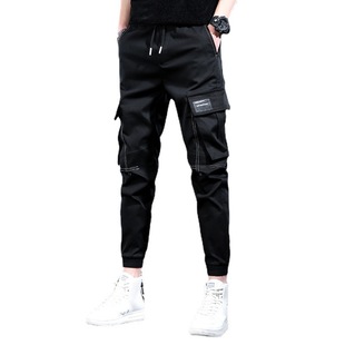 Overalls Men's Trendy Brand Loose Ankle Pants Korean Style Trendy All-match Harlan Pants Spring and Autumn Men's Casual Trendy Pants