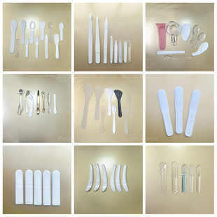 Cosmetics plastic spoon face cream sub-packaging scraping spoon cream eye cream pick stick sub-packaging tool small spoon small scraping spoon
