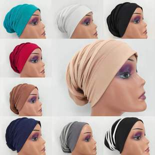 Cross-border Hat Blids Pullover Cap Towel Cap Milk Silk Women Pullover Cap Base Cap Hide Hair Elastable Cap