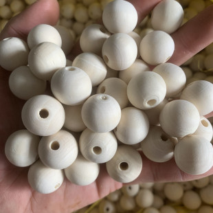 Wholesale large hole wooden beads 6-30mm handmade beaded logs loose beads lotus round beads DIY wood jewelry accessories