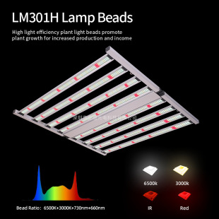 301H Plant Growth Lamp 3.0Μmol Full Spectrum White Light 660Nm Red Light 730Nm Far Red 800W Plant Lamp