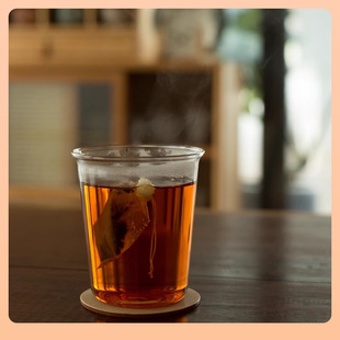 Θins High-Looking Homemade Coffee Shop Same Style Transparent Borosilicate Glass Coffee Cold Drink Cup Simple Water Cup