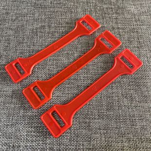Red Plastic Handle Plastic Handle Handle Satchel with Packaging Color Box Handle Gift Box Satchel Buckle