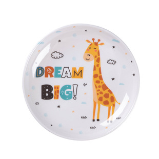 KTV Small Dish 9 Pack Household Imitation Porcelain Bones Dish Garbage Tray Creative Round Picnic Bone Dish Dish Snacks