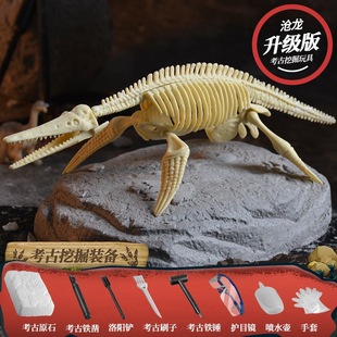 Dinosaur Fossil Archaeological Digging Children's Handmade DIY Boys and Girls Treasure Hunt Blind Box Knock Dinosaur Model Toy