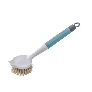 Long Handle Pot Brush Household Kitchen Brush Pot Dishwashing Artifact Pan Oil-free Sink Sink Stove Decontamination Cleaning Brush