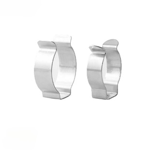 Stainless steel shrapnel fixing clip clip pipe buckle shrapnel U-shaped clip lamp tube clip heating line pipe water pipe spring